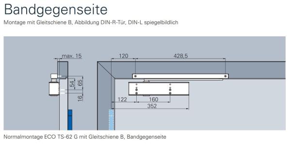 ECO Gleitschienenschließer TS 62 G – EN 2-5